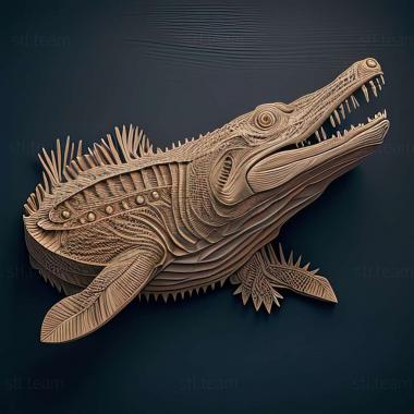 3D модель Crocodylus halli (STL)